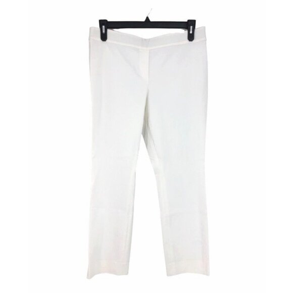 Women's ZOZO Pants Size 14 White Pull On Cropped Leg New - Picture 1 of 4